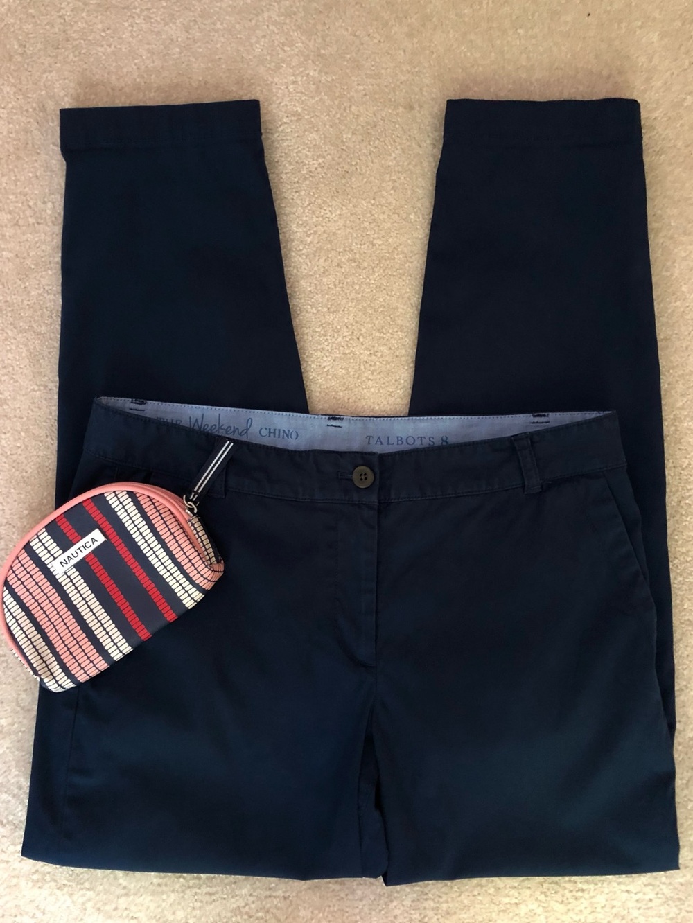 Talbots The Weekend Chino Preppy Ankle Pants Size 8